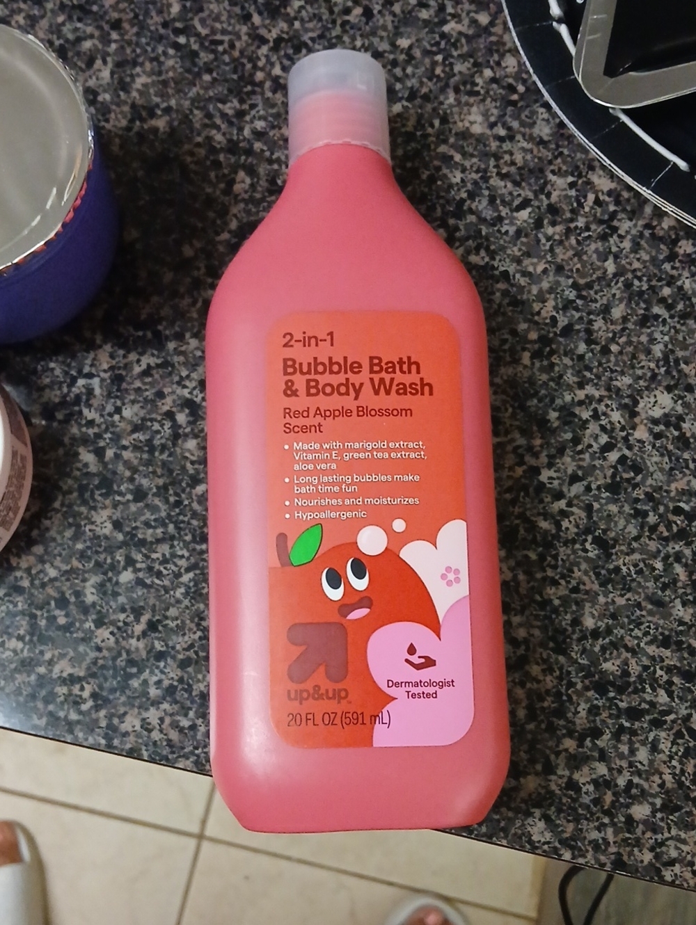 #Kids 2-in-1 #BubbleBath & #BodyWash – Red (Red Apple Blossom)